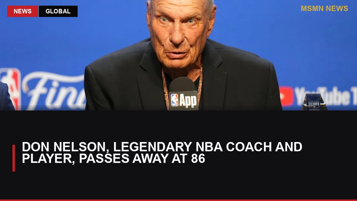 Don Nelson, Legendary NBA Coach and Player, Passes Away at 86: MSMN News — image from Al Jazeera English