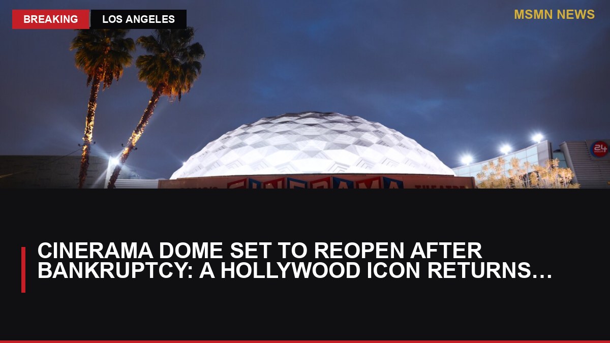 Cinerama Dome Set to Reopen After Bankruptcy: A Hollywood Icon Returns to Life: MSMN News — image from NPR Movies
