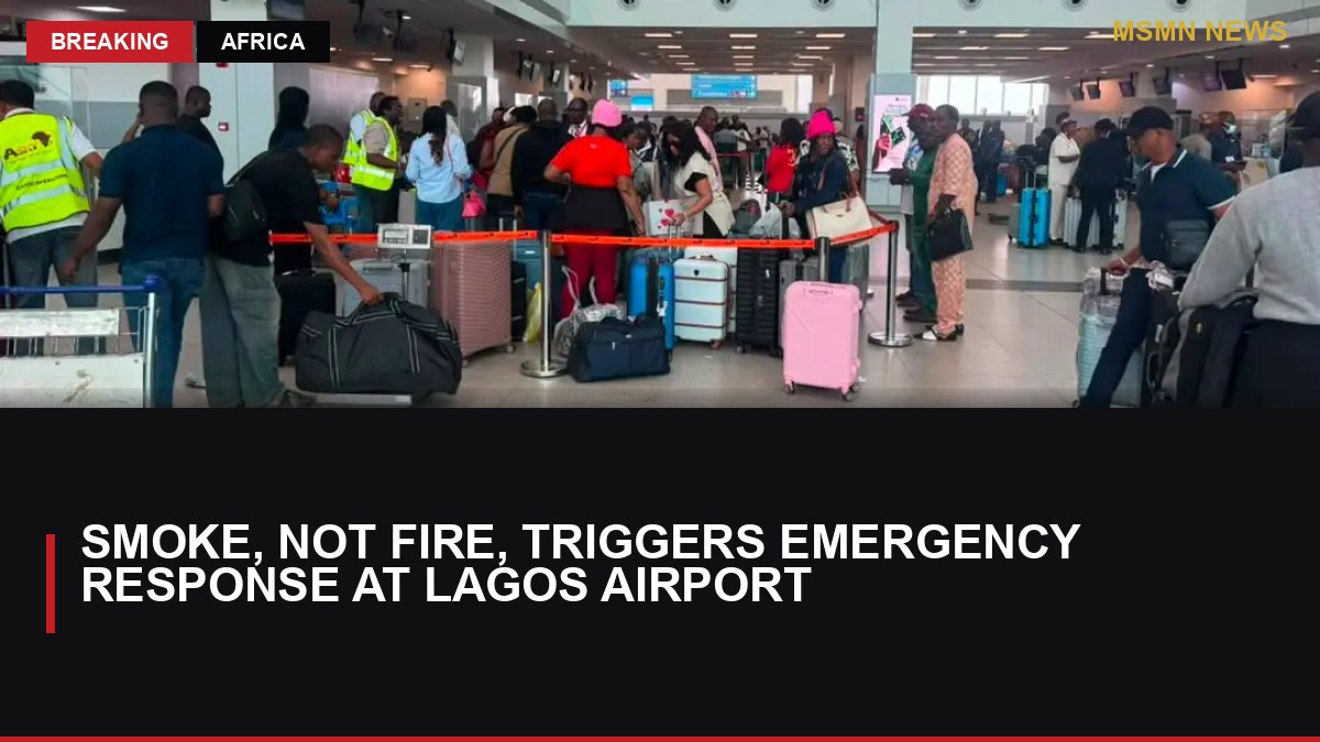 Smoke, Not Fire, Triggers Emergency Response at Lagos Airport: MSMN News — image from Premium Times NG