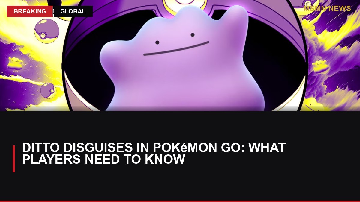 Ditto Disguises in Pokémon GO: What Players Need to Know: MSMN News — image from ScreenRant